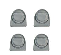 Pocoiau Lot de 4 bouchons en silicone étanches pour bouteilles d'eau de rechange avec couvercle supérieur