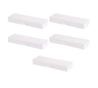 Pocoiau Lot de 5 boîtes à crayons, trousse à crayons pratique, petite boîte de rangement, fournitures scolaires pour artistes et étudiants, comme sur l'image, 19.5x6.5x2.5cm