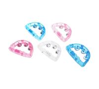 Pocoiau Lot de 5 hochets lumineux clignotants pour intérieur Nouvel An, club, lumières de poche pour anniversaire, mariage, shaker musical