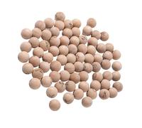 Pocoiau Lot de 75 boules de bingo numérotées en bois naturel faciles à lire pour jeux de tomboles, décorations de fête, grands chiffres, lettres et accessoires de jeu