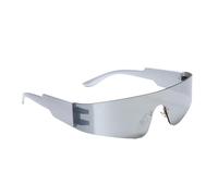 Pocoiau Lunettes de soleil élégantes et cool style punk pour les amateurs de sports de plein air avec verres tendance, Argenté.