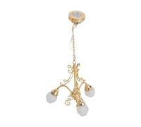 Pocoiau Lustre Modèle Chambre Plafonnier Meubles Miniatures Modèle Accessoires Jeu De Rôle Mobilier Éclairage Jouet Lampe À Suspension Vintage Réglable pour Miniatures