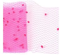 Pocoiau Maille Tulle Gaze Ceinture Artisanat Faites-le Vous-même Parfait Pour L’artisanat Amoureux De La Mode Ceinture De Filet Pour Fascinateur Casque Filet Tissu En Maille