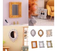 Pocoiau Maison De Poupée Victorien Décoration en Verre Meubles Miniatures en PVC Modèle Artisanal Créatif Accessoires Réglage Scène Projet Accessoires Maison Poupée