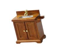 Pocoiau Maison De Poupées Scène Évier Modèle Meubles Accessoires Adolescentes Filles pour 1:16 Maisons Poupée Décorations Salle À Manger Ensemble Salle Bain Miniature