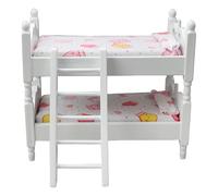 Pocoiau Maisons de poupée - Lit superposé - Modèle de meubles - Accessoires pour adolescentes - Pour 1 : 12 - Décorations de salon - Lits superposés miniatures pour enfants