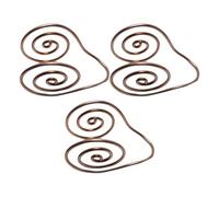 Pocoiau Manchette en Cuivre À Fil Épais Conception Hélicoïdale Ouverte Bijoux De Manchette Faits À La Main Texture Métallique pour La Méditation De Pleine Conscience Anneau Hélicoïdal en Cuivre