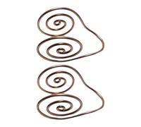 Pocoiau Manchette en Cuivre À Fil Épais Conception Hélicoïdale Ouverte Bijoux De Manchette Faits À La Main Texture Métallique pour La Méditation De Pleine Conscience Anneau Hélicoïdal en Cuivre