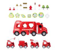 Pocoiau Modèle d'apprentissage Véhicule Brumisateur Voiture Jouet pour Enfant 'âge Préscolaire Forme Développement Cognitif Sensoriel Voiture 'ingénierie Les Apprentissage STEM La De De