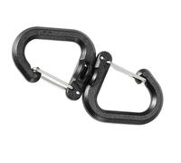 Pocoiau Mousqueton en Forme De S Rotatif À 360 Degrés Clip Porte-clés Crochet Clé À Ressort Boucle Ceinture Crochet avec Serrure Porte-clés Camping