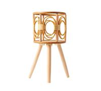 Pocoiau Panier de fleurs tissé à la main en bois décoratif pour pots de fleurs, plantes grasses, décoration de fermes, jardinières en osier