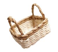 Pocoiau Panier Tissé pour Maisons De Poupées Miniatures Échelle 1/12 pour Ensemble De Jeu Barquette en Osier Barquette en Osier Miniature