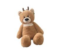 Pocoiau Peluche Douce en Forme De Cerf Jouet en Coton PP Premium Compagnon D'étude pour Décoration De Lit