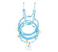 Pocoiau Perles de riz empilables pour Halloween - Motif citrouille - Couleurs vives - Réglable - Bijoux de poignet - Cadeau multicouche, taille unique, Comme décrit