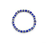 Pocoiau Perles de verre tendance porte-bonheur pour la protection des yeux pour femmes, adolescentes, bracelets d'espacement en cristal pour femmes et hommes