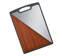 Pocoiau Planche à découper antidérapante en acier inoxydable facile à nettoyer pour découper rapidement la cuisine