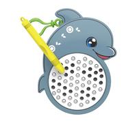 Pocoiau Planche à dessin créative avec motif de fruits d'animaux pour enfants, porte-clés portable, jouet à croquis, jeu éducatif, planche à dessin créatif, jouet avec motif de fruits d'animaux pour