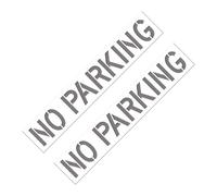 Pocoiau Pochoir de restriction de stationnement 30,5 cm en silicone souple pour marquage de route et de voie d'asphalte, béton, modèles de stationnement en silicone