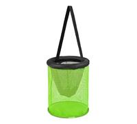 Pocoiau Poisson portable en nylon 25/35 cm avec cage de rangement, panier pliable flottant pour les ménés et la pêche en nylon