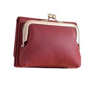 Pocoiau Portefeuille pour avec Fenêtre Transparente Facile D'accès Affichage De Photos Serrure Kiss Poche Pièces Monnaie Et Pièces Monnaie Porte-Cartes Crédit Organiseur