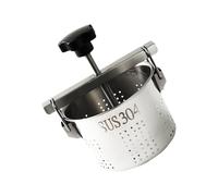 Pocoiau Presse à eau végétale en acier inoxydable pour remplir des raviolis - Outil de drainage efficace - Rangement facile - Gadget de cuisine en acier inoxydable