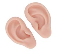Pocoiau Répliques d'oreille Humaine Souples Et Flexibles Idéales pour Les Jeux De Rôle L'éducation Perçage Et Les Cours De Beauté Professionnels Oreille en Silicone Lavable La Pratique