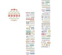 Pocoiau Ruban adhésif en papier avec motifs trèfles pour scrapbooking et agendas, loisirs créatifs, journal intime, 2 m