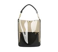 Pocoiau Sac à gelée transparent exquis 2 en 1 semi- messager pour le travail, les affaires, le shopping, Noir , One Size