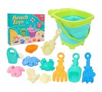 Pocoiau Seau De Pliable Jouet Jeu Plage avec Pelle Et Pots D'arrosage pour Jeu d'eau Vacances Voyage en Famille Accessoires pour Tout-Petits