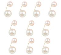 Pocoiau Serre-taille avec perles artificielles pour jeans, pantalons, robes, jupes, pantalons, châle, cardigan, See dimensional drawing, Alliage + perle d'imitation