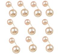 Pocoiau Serre-taille avec perles artificielles pour jeans, pantalons, robes, jupes, pantalons, châle, cardigan, See dimensional drawing, Alliage + perle d'imitation