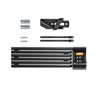 Pocoiau Serrure À Combinaison Pliée avec 1000 Codes De Sécurité Structure en Acier Facile À Transporter pour Vélos Protection Angles Réglables Verrouillage Vélo