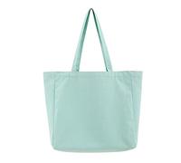 Pocoiau Shopper Tote Bag Shopping Sac à main de grande capacité Blanc/noir/beige/violet/rose rouge/vert/bleu/couleur originale épaule décontractée, Vert, One Size