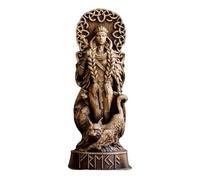Pocoiau Statues de dieu nordique Vikinges Mythologie Figurines Panthéons scandinaves Décoration Art pour la maison et le bureau Résine Vikinges Mythologie Figurines