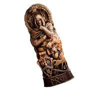 Pocoiau Statues de dieu nordique Vikinges Mythologie Figurines Panthéons scandinaves Décoration Art pour la maison et le bureau Résine Vikinges Mythologie Figurines
