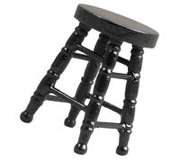 Pocoiau Tabouret Réaliste Affichage Miniature Jeu De Rôle Zakka Et Affichage pour Les Amateurs Maisons Poupées Ensemble Salle À Manger Miniature en Bois À L'échelle 1/12