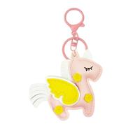 Pocoiau Unique Flying Horse Charm Keychain Made with Soft PU Materials Versatile for Rings or Bag Charm Fashion Statement Gift Keychain