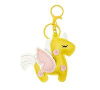 Pocoiau Unique Flying Horse Charm Keychain Made with Soft PU Materials Versatile for Rings or Bag Charm Fashion Statement Gift Keychain