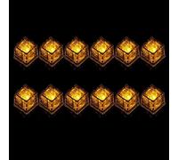 Pocoiau Veilleuse LED à piles avec capteur de liquide, cube lumineux LED pour vin, fête de mariage qui change de couleur, clignotant pour boissons, cube clignotant pour rechargeable pour la couleur