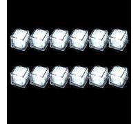 Pocoiau Veilleuse LED à piles avec capteur de liquide, cube lumineux LED pour vin, fête de mariage qui change de couleur, clignotant pour boissons, cube clignotant pour rechargeable pour la couleur