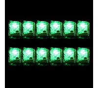 Pocoiau Veilleuse LED à piles avec capteur de liquide, cube lumineux LED pour vin, fête de mariage qui change de couleur, clignotant pour boissons, cube clignotant pour rechargeable pour la couleur