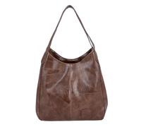 Pocoiau Womens Retro Shoulder Bags Casual Tote Bag Soft PU-Leather Handbags Ladies Large Capacity Crossbody Vintage Hand Large Capacity Tote Bag for Women Soft Pu Leather-shoulder Retro Hand