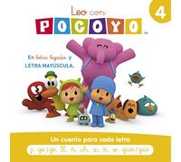 Pocoyó. Lectoescritura - Leo con Pocoyó. Un cuento para cada letra: j, ge/gi, ll, ñ, ch, x, k, w, güe/güi: En letra ligada y LETRA MAYÚSCULA