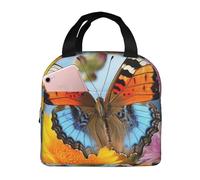 POCUK Beau sac à déjeuner d'été en forme de papillon portable, isolé, sac de conservation de la fraîcheur réutilisable, sac de pique-nique sac de travail