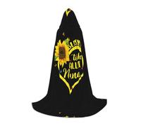 POCUK Blessed To Be Called Sunflower Cape à capuche pour adolescents Halloween Cosplay Noël Déguisement