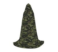 POCUK Cape à capuche camouflage pour adolescents Halloween Cosplay Noël Déguisement