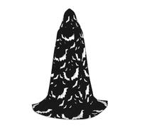 POCUK Cape à capuche chauve-souris volante pour adolescents Halloween Cosplay Noël Déguisement