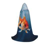 POCUK Cape à capuche pour adolescents - Petit poisson rouge - Pour Halloween, cosplay, Noël