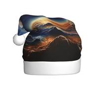 POCUK Chapeau de Noël avec peinture de paysage universel, fournitures de fête pour adultes, fournitures classiques pour le Nouvel An