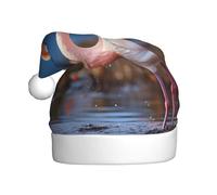 POCUK Chapeau de Noël flamant rose dans l'eau pour adulte Fournitures de fête classique pour le Nouvel An